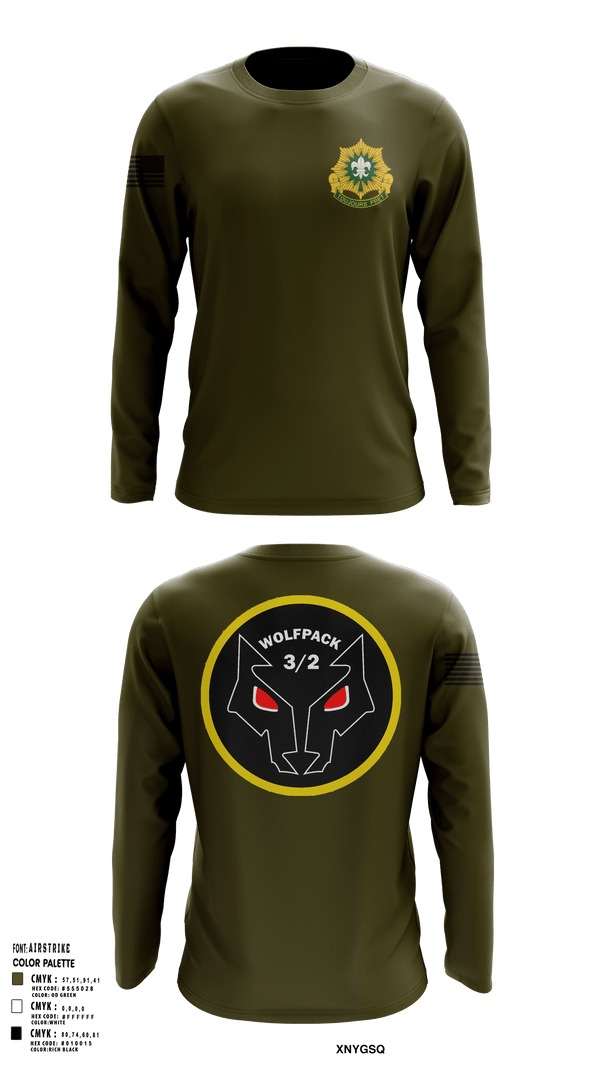 Long Sleeve Performance Shirt, Fury TRP 3/2CR, Army, Teamtime, Team time, sublimation, custom sports apparel, team uniforms, spirit wear, spiritwear, sports uniforms, custom shirts, team store, custom team store, fundraiser sports, apparel fundraiser