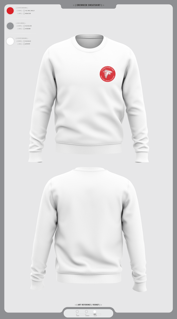 Crew Neck Sweatshirt, Constantine High School Cross Country, Cross Country, Teamtime, Team time, sublimation, custom sports apparel, team uniforms, spirit wear, spiritwear, sports uniforms, custom shirts, team store, custom team store, fundraiser sports, apparel fundraiser