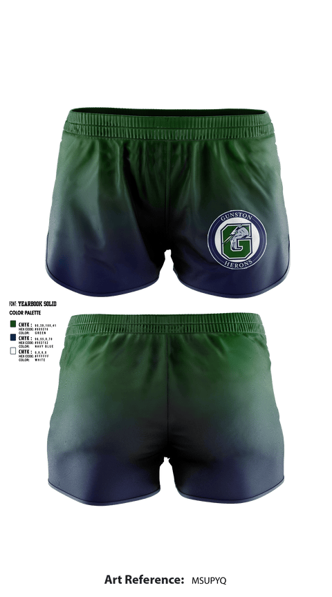 Women's Shorts, The Gunston School Volleyball, Women's Volleyball, Teamtime, Team time, sublimation, custom sports apparel, team uniforms, spirit wear, spiritwear, sports uniforms, custom shirts, team store, custom team store, fundraiser sports, apparel fundraiser