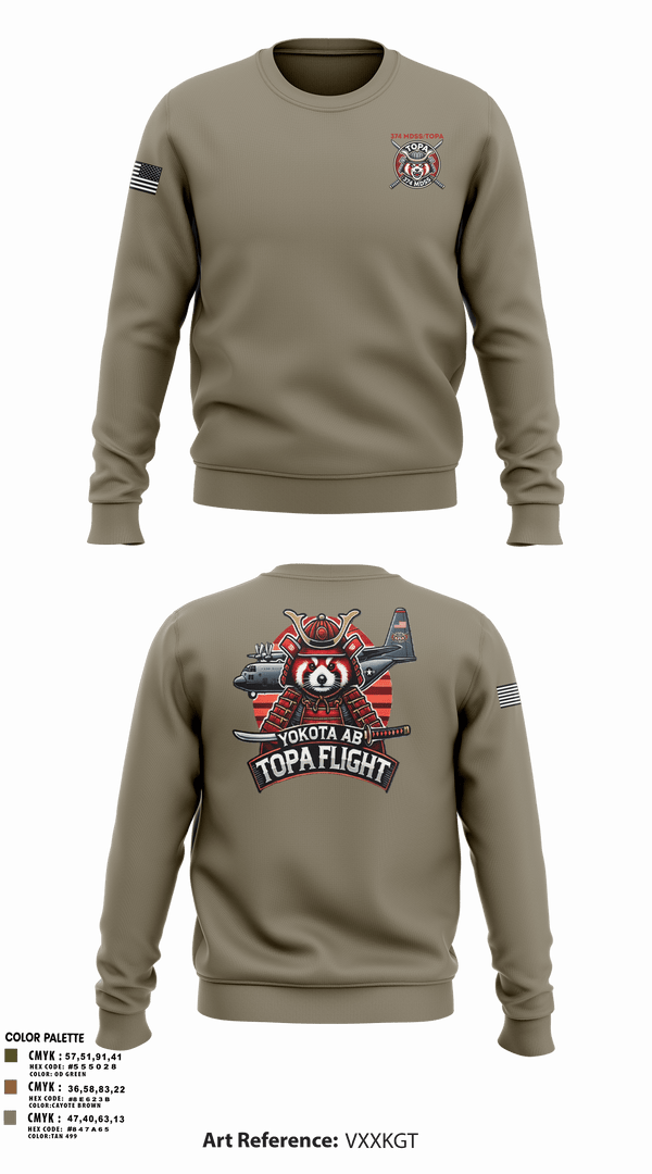 Crew Neck Sweatshirt, 374 MDSS/TOPA, Air Force, Teamtime, Team time, sublimation, custom sports apparel, team uniforms, spirit wear, spiritwear, sports uniforms, custom shirts, team store, custom team store, fundraiser sports, apparel fundraiser