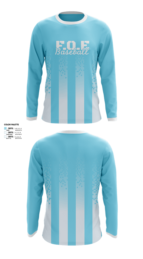 Long Sleeve Performance Shirt, F.O.E, Baseball, Teamtime, Team time, sublimation, custom sports apparel, team uniforms, spirit wear, spiritwear, sports uniforms, custom shirts, team store, custom team store, fundraiser sports, apparel fundraiser
