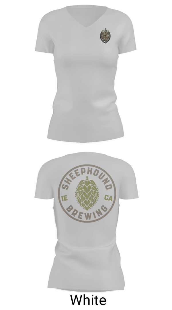 Womens Short Sleeve Vneck Shirt, Sheephound Brewing, , Teamtime, Team time, sublimation, custom sports apparel, team uniforms, spirit wear, spiritwear, sports uniforms, custom shirts, team store, custom team store, fundraiser sports, apparel fundraiser