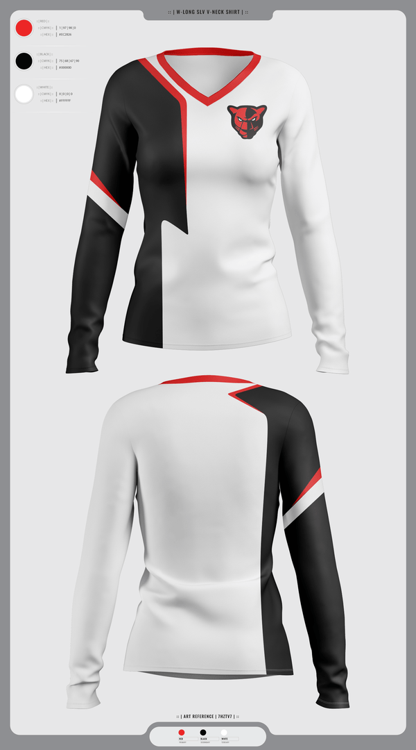 Womens Long Sleeve Vneck Shirt, Petal High School Tennis, Tennis, Teamtime, Team time, sublimation, custom sports apparel, team uniforms, spirit wear, spiritwear, sports uniforms, custom shirts, team store, custom team store, fundraiser sports, apparel fundraiser