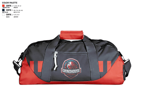 Duffle Bag, Grindhouse Hoops, Men's Basketball, Teamtime, Team time, sublimation, custom sports apparel, team uniforms, spirit wear, spiritwear, sports uniforms, custom shirts, team store, custom team store, fundraiser sports, apparel fundraiser