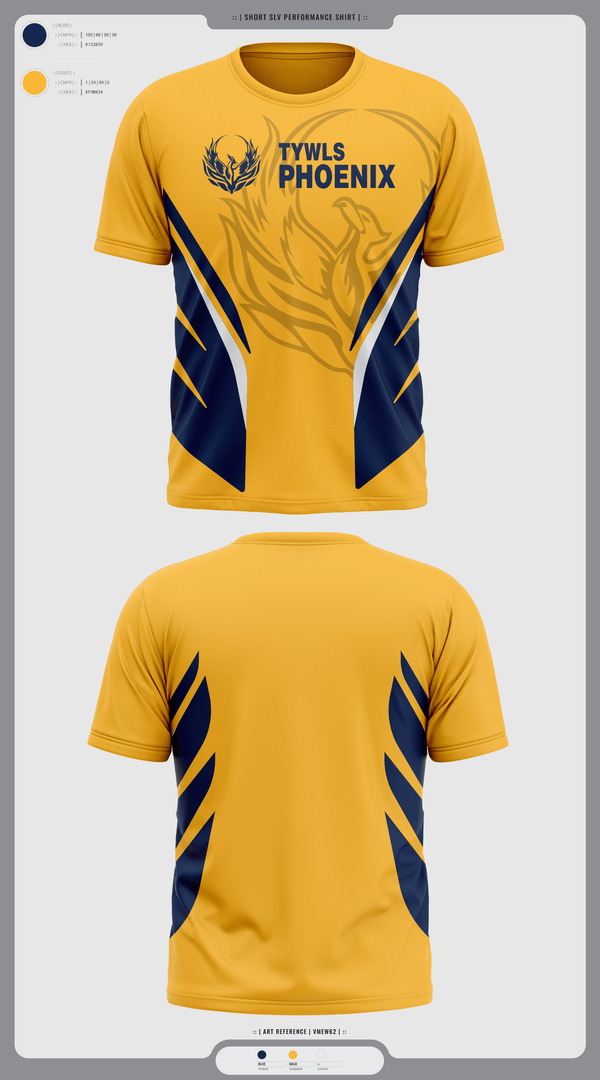 Short Sleeve Performance Shirt, TYWLS Phoenix, Spirit Store, Teamtime, Team time, sublimation, custom sports apparel, team uniforms, spirit wear, spiritwear, sports uniforms, custom shirts, team store, custom team store, fundraiser sports, apparel fundraiser