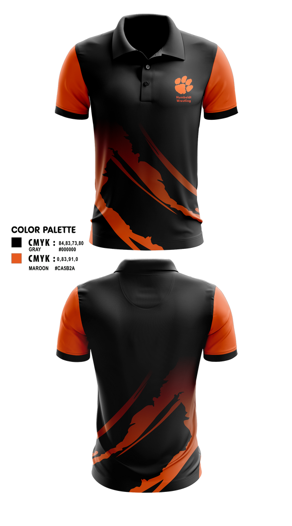 Short Sleeve Performance Polo, Humboldt Wrestling, Wrestling, Teamtime, Team time, sublimation, custom sports apparel, team uniforms, spirit wear, spiritwear, sports uniforms, custom shirts, team store, custom team store, fundraiser sports, apparel fundraiser
