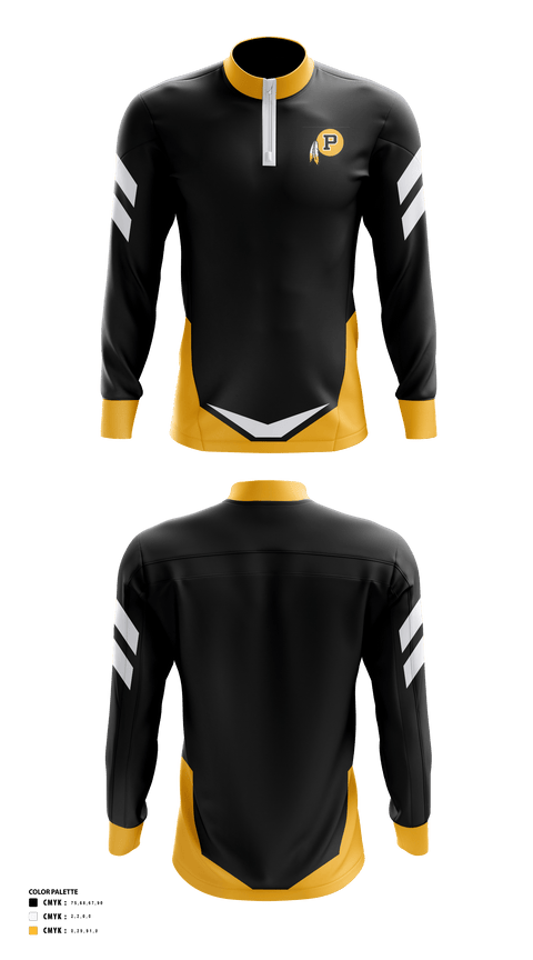 Quarter Zip Jacket, Pontotoc High School Golf, Golf, Teamtime, Team time, sublimation, custom sports apparel, team uniforms, spirit wear, spiritwear, sports uniforms, custom shirts, team store, custom team store, fundraiser sports, apparel fundraiser