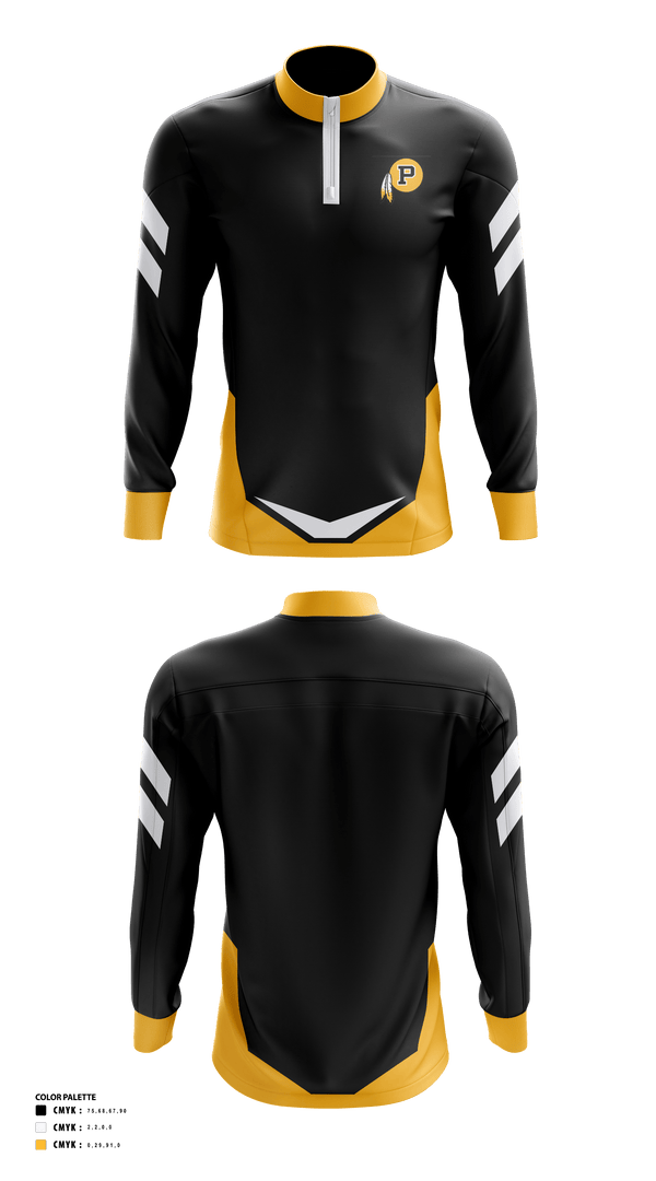 Quarter Zip Jacket, Pontotoc High School Golf, Golf, Teamtime, Team time, sublimation, custom sports apparel, team uniforms, spirit wear, spiritwear, sports uniforms, custom shirts, team store, custom team store, fundraiser sports, apparel fundraiser