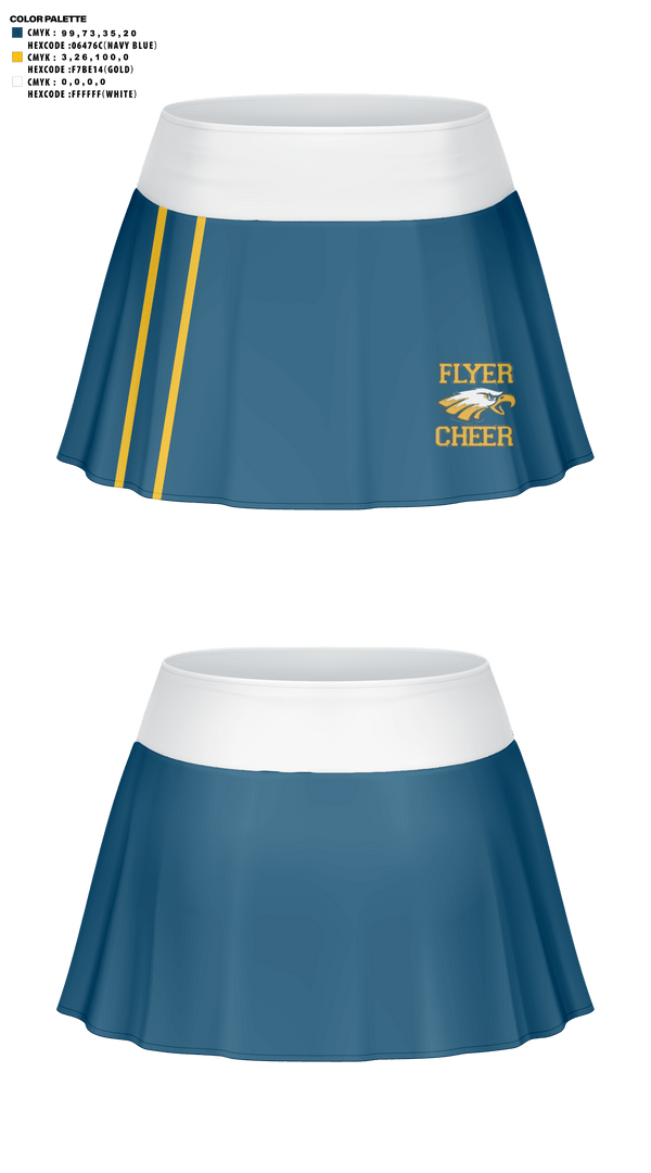 Skort, Franklin County High School Cheer, Cheer, Teamtime, Team time, sublimation, custom sports apparel, team uniforms, spirit wear, spiritwear, sports uniforms, custom shirts, team store, custom team store, fundraiser sports, apparel fundraiser