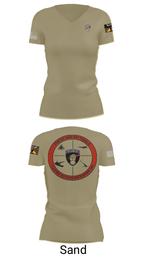 Womens Short Sleeve Vneck Shirt, FiST, Army, Teamtime, Team time, sublimation, custom sports apparel, team uniforms, spirit wear, spiritwear, sports uniforms, custom shirts, team store, custom team store, fundraiser sports, apparel fundraiser