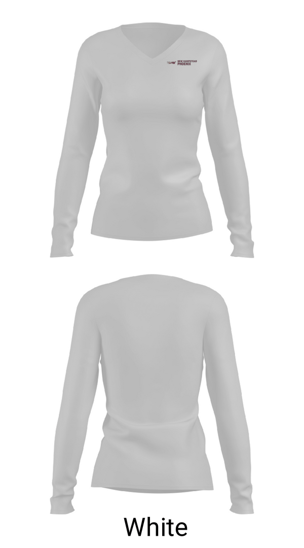 Women's Long Sleeve Vneck Shirt, Phoenix Steppers, Cheer, Teamtime, Team time, sublimation, custom sports apparel, team uniforms, spirit wear, spiritwear, sports uniforms, custom shirts, team store, custom team store, fundraiser sports, apparel fundraiser