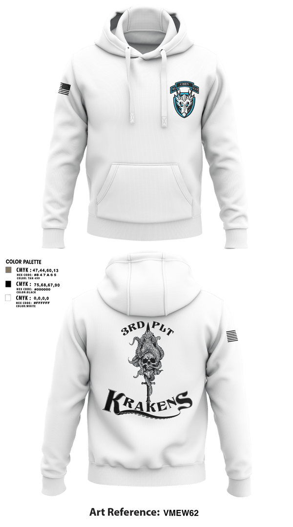 Hoodie, 3RD PLT95TH CBRN3rd plt, Army, Teamtime, Team time, sublimation, custom sports apparel, team uniforms, spirit wear, spiritwear, sports uniforms, custom shirts, team store, custom team store, fundraiser sports, apparel fundraiser