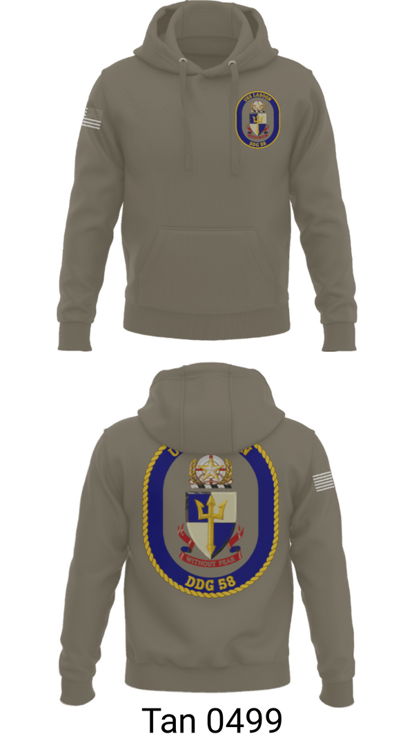 Hoodie, USS LABOON - DDG 58, Navy, Teamtime, Team time, sublimation, custom sports apparel, team uniforms, spirit wear, spiritwear, sports uniforms, custom shirts, team store, custom team store, fundraiser sports, apparel fundraiser