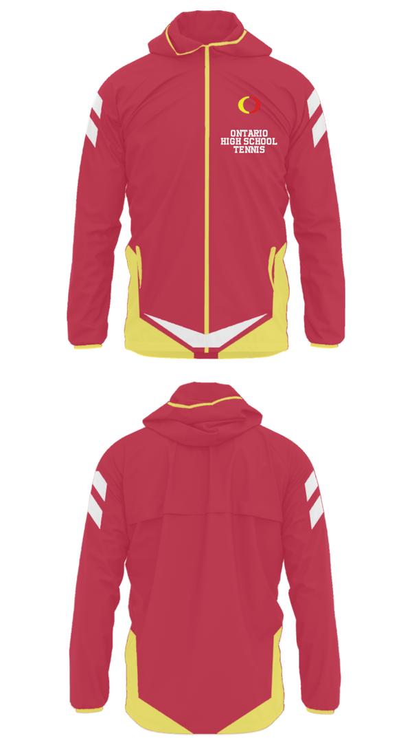 Windbreaker, Ontario High School Tennis, Tennis, Teamtime, Team time, sublimation, custom sports apparel, team uniforms, spirit wear, spiritwear, sports uniforms, custom shirts, team store, custom team store, fundraiser sports, apparel fundraiser