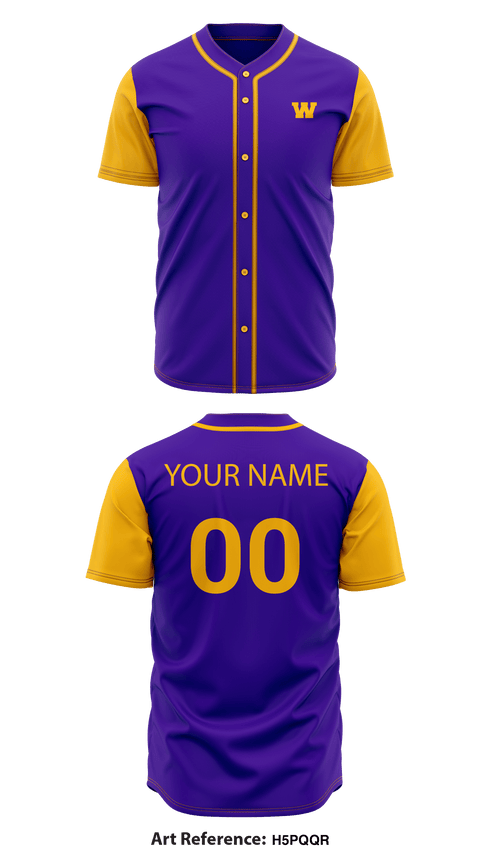 Two Button Baseball Jersey, Wossman High School Baseball, Baseball, Teamtime, Team time, sublimation, custom sports apparel, team uniforms, spirit wear, spiritwear, sports uniforms, custom shirts, team store, custom team store, fundraiser sports, apparel fundraiser