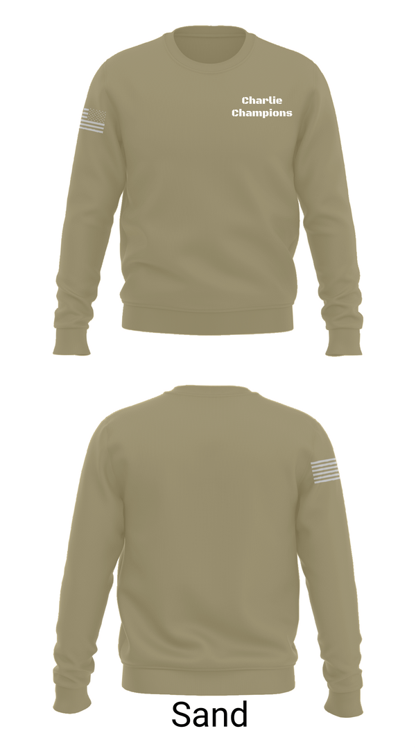 Crew Neck Sweatshirt, Charlie Champions, , Teamtime, Team time, sublimation, custom sports apparel, team uniforms, spirit wear, spiritwear, sports uniforms, custom shirts, team store, custom team store, fundraiser sports, apparel fundraiser