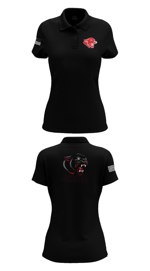 Womens Short Sleeve Performance Polo, Stigler Middle School Cheer, Cheer, Teamtime, Team time, sublimation, custom sports apparel, team uniforms, spirit wear, spiritwear, sports uniforms, custom shirts, team store, custom team store, fundraiser sports, apparel fundraiser