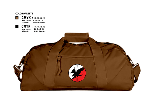Duffle Bag, Savage Platoon, 2-7 CAV1/7 CAV, Blackhawk Troop, Gold Platoon, Army, Teamtime, Team time, sublimation, custom sports apparel, team uniforms, spirit wear, spiritwear, sports uniforms, custom shirts, team store, custom team store, fundraiser sports, apparel fundraiser