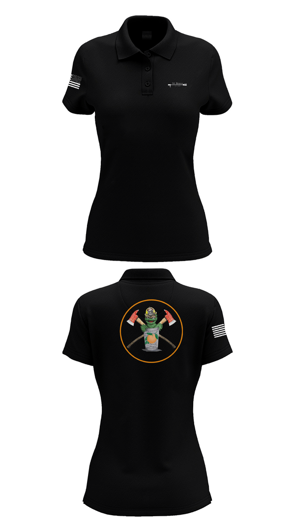 Womens Short Sleeve Performance Polo, 91 Bravo, Fire Department, Teamtime, Team time, sublimation, custom sports apparel, team uniforms, spirit wear, spiritwear, sports uniforms, custom shirts, team store, custom team store, fundraiser sports, apparel fundraiser