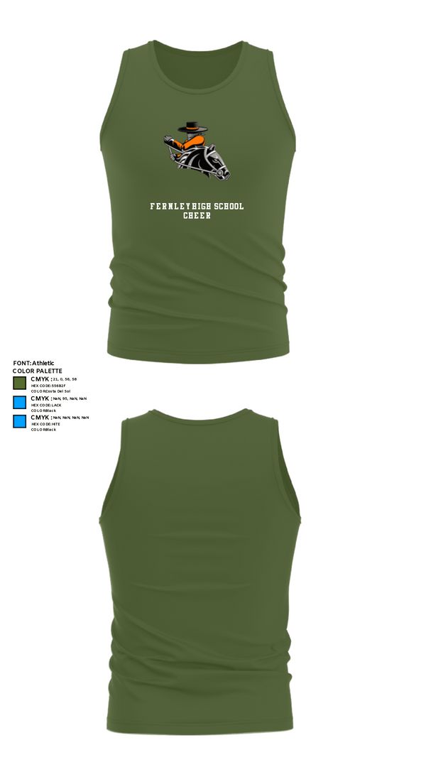 Tank Top, Fernley High School Cheer, Cheer, Teamtime, Team time, sublimation, custom sports apparel, team uniforms, spirit wear, spiritwear, sports uniforms, custom shirts, team store, custom team store, fundraiser sports, apparel fundraiser