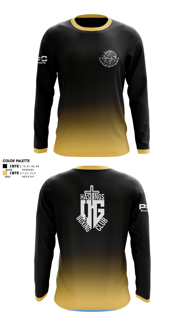 Long Sleeve Performance Shirt, OG HASTINGS BOXING CLUB, , Teamtime, Team time, sublimation, custom sports apparel, team uniforms, spirit wear, spiritwear, sports uniforms, custom shirts, team store, custom team store, fundraiser sports, apparel fundraiser
