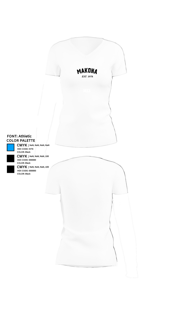 Womens Short Sleeve Vneck Shirt, MKA, E-Sports, Teamtime, Team time, sublimation, custom sports apparel, team uniforms, spirit wear, spiritwear, sports uniforms, custom shirts, team store, custom team store, fundraiser sports, apparel fundraiser