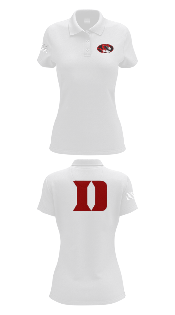 Womens Short Sleeve Performance Polo, Duke High School Golf, Golf, Teamtime, Team time, sublimation, custom sports apparel, team uniforms, spirit wear, spiritwear, sports uniforms, custom shirts, team store, custom team store, fundraiser sports, apparel fundraiser