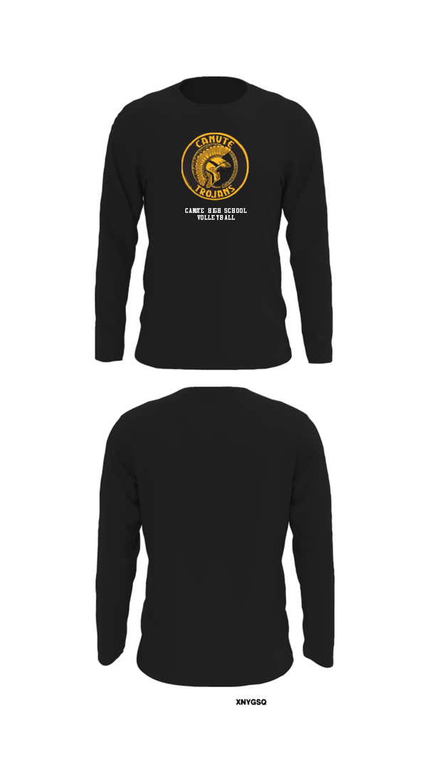 Long Sleeve Performance Shirt, Canute High School Volleyball, Men's Volleyball, Teamtime, Team time, sublimation, custom sports apparel, team uniforms, spirit wear, spiritwear, sports uniforms, custom shirts, team store, custom team store, fundraiser sports, apparel fundraiser
