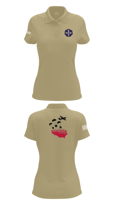 Women's Short Sleeve Performance Polo, 909th HR Company, Army, Teamtime, Team time, sublimation, custom sports apparel, team uniforms, spirit wear, spiritwear, sports uniforms, custom shirts, team store, custom team store, fundraiser sports, apparel fundraiser