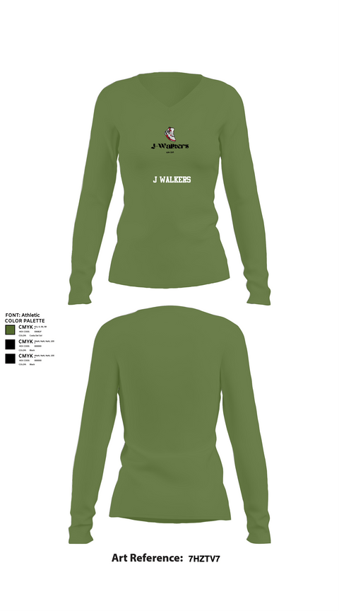 Womens Long Sleeve Vneck Shirt 1, J WALKERS, Air Force, Teamtime, Team time, sublimation, custom sports apparel, team uniforms, spirit wear, spiritwear, sports uniforms, custom shirts, team store, custom team store, fundraiser sports, apparel fundraiser