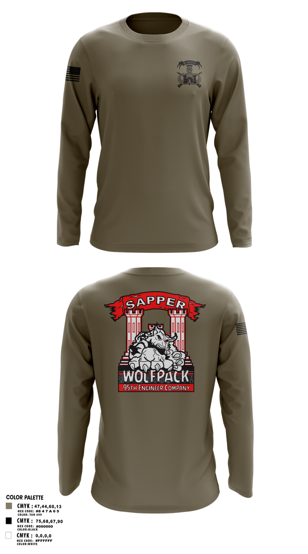 Long Sleeve Performance Shirt, 95TH CEC-I, Army, Teamtime, Team time, sublimation, custom sports apparel, team uniforms, spirit wear, spiritwear, sports uniforms, custom shirts, team store, custom team store, fundraiser sports, apparel fundraiser