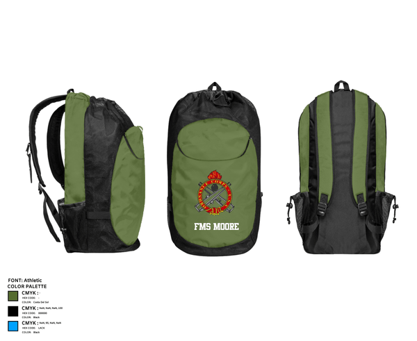 Gear Bag, FMS Moore, Army, Teamtime, Team time, sublimation, custom sports apparel, team uniforms, spirit wear, spiritwear, sports uniforms, custom shirts, team store, custom team store, fundraiser sports, apparel fundraiser