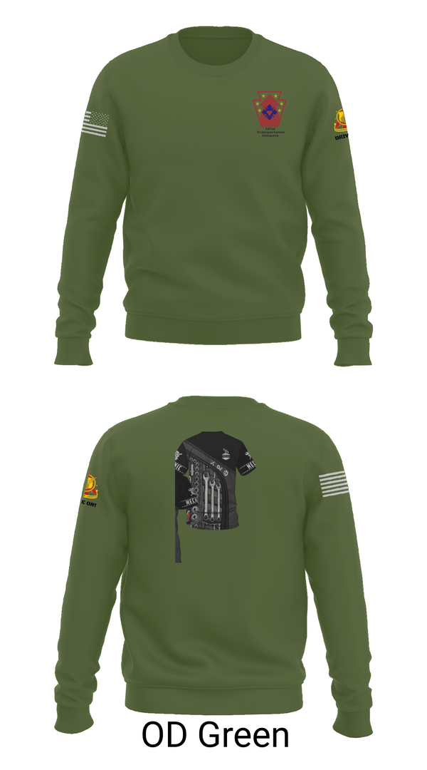 Crew Neck Sweatshirt, 121 transportation, National Guard, Teamtime, Team time, sublimation, custom sports apparel, team uniforms, spirit wear, spiritwear, sports uniforms, custom shirts, team store, custom team store, fundraiser sports, apparel fundraiser