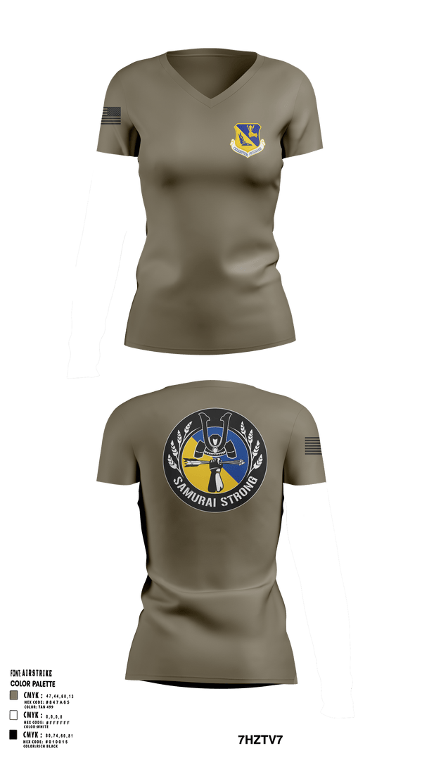 Womens Short Sleeve Vneck Shirt, 374 Airlift Wing, Air Force, Teamtime, Team time, sublimation, custom sports apparel, team uniforms, spirit wear, spiritwear, sports uniforms, custom shirts, team store, custom team store, fundraiser sports, apparel fundraiser