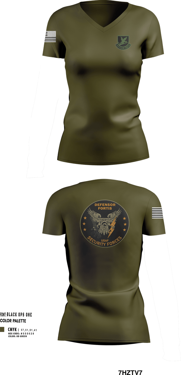Womens Short Sleeve Vneck Shirt, 314th Security Forces Squadron, Air Force, Teamtime, Team time, sublimation, custom sports apparel, team uniforms, spirit wear, spiritwear, sports uniforms, custom shirts, team store, custom team store, fundraiser sports, apparel fundraiser