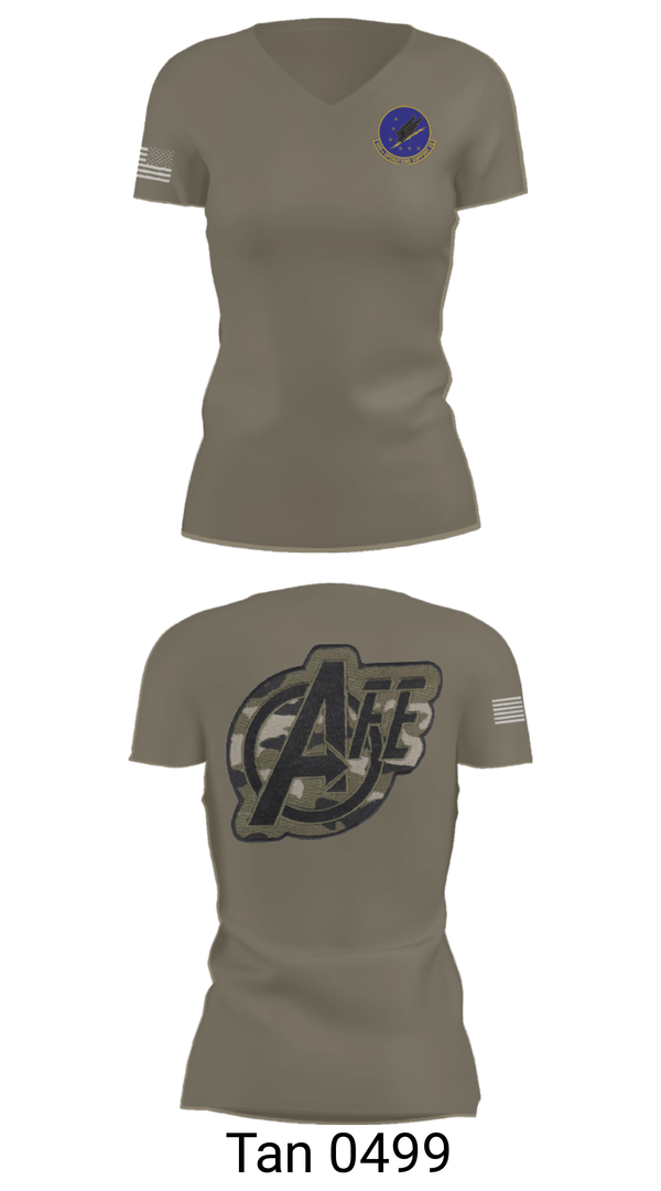 Womens Short Sleeve Vneck Shirt, 509 OSS, Air Force, Teamtime, Team time, sublimation, custom sports apparel, team uniforms, spirit wear, spiritwear, sports uniforms, custom shirts, team store, custom team store, fundraiser sports, apparel fundraiser