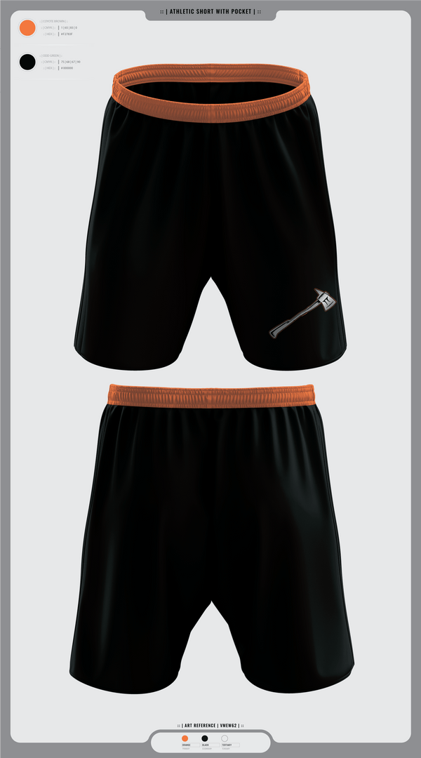 Athletic Shorts With Pockets, Hyacks Football, Football, Teamtime, Team time, sublimation, custom sports apparel, team uniforms, spirit wear, spiritwear, sports uniforms, custom shirts, team store, custom team store, fundraiser sports, apparel fundraiser