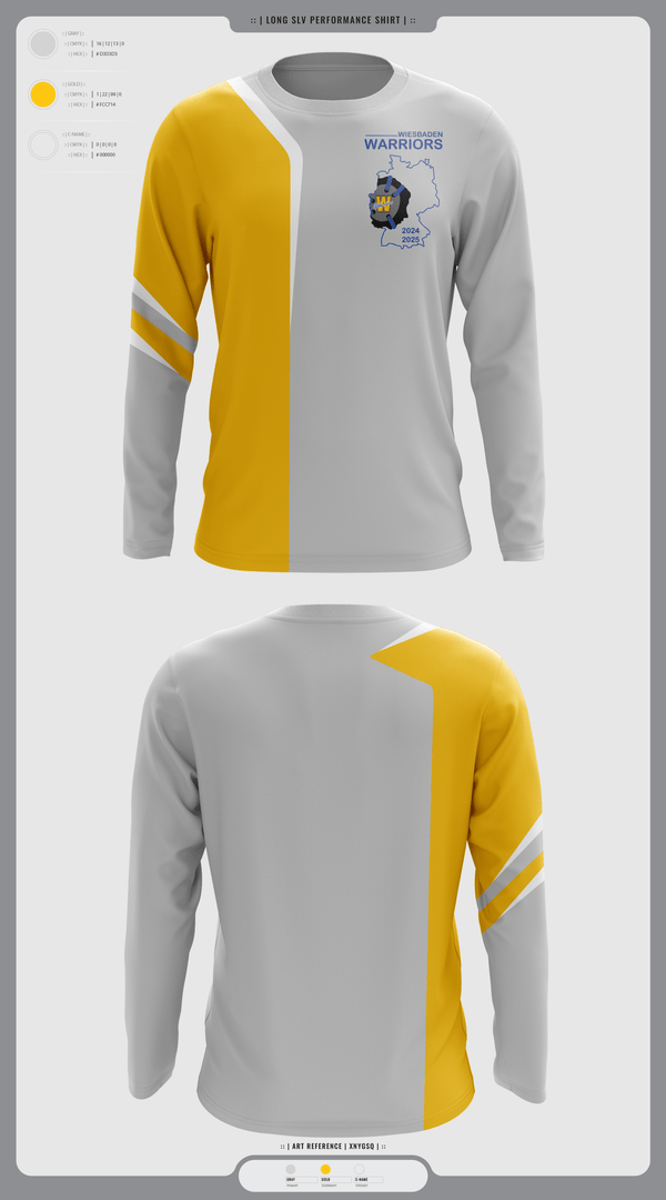 Long Sleeve Performance Shirt, Wiesbaden warriors, Wrestling, Teamtime, Team time, sublimation, custom sports apparel, team uniforms, spirit wear, spiritwear, sports uniforms, custom shirts, team store, custom team store, fundraiser sports, apparel fundraiser