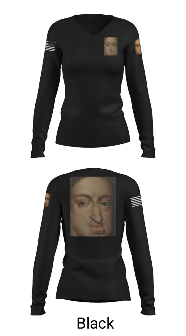Women's Long Sleeve Vneck Shirt, 9BEB, Army, Teamtime, Team time, sublimation, custom sports apparel, team uniforms, spirit wear, spiritwear, sports uniforms, custom shirts, team store, custom team store, fundraiser sports, apparel fundraiser