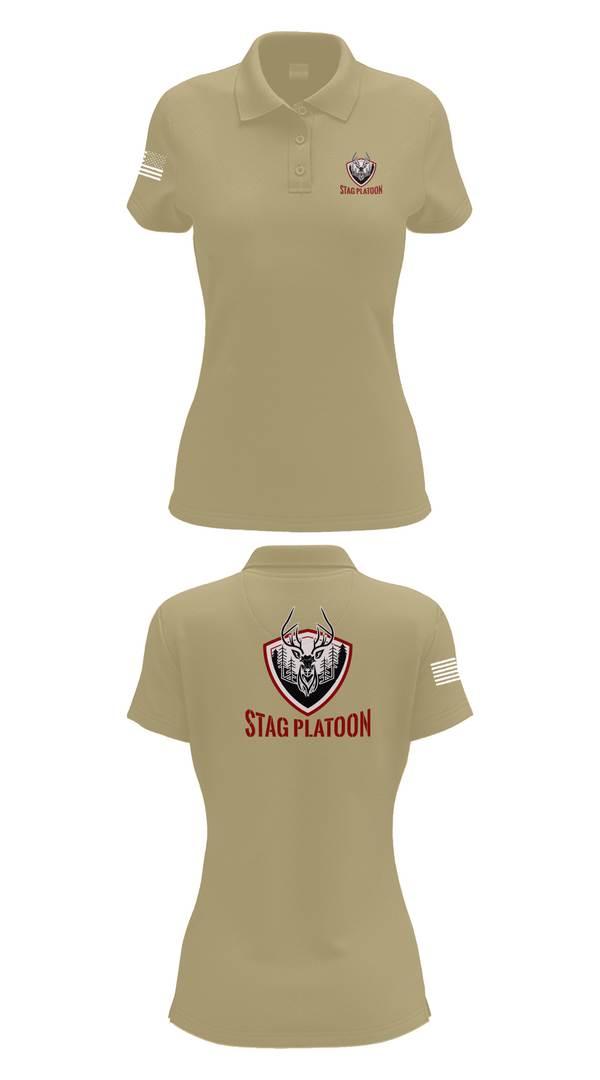 Womens Short Sleeve Performance Polo, Eagle troop 2/2, Army, Teamtime, Team time, sublimation, custom sports apparel, team uniforms, spirit wear, spiritwear, sports uniforms, custom shirts, team store, custom team store, fundraiser sports, apparel fundraiser