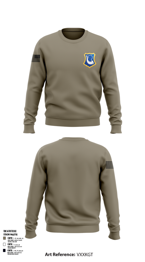 Crew Neck Sweatshirt, C-Co. 1-181st, National Guard, Teamtime, Team time, sublimation, custom sports apparel, team uniforms, spirit wear, spiritwear, sports uniforms, custom shirts, team store, custom team store, fundraiser sports, apparel fundraiser