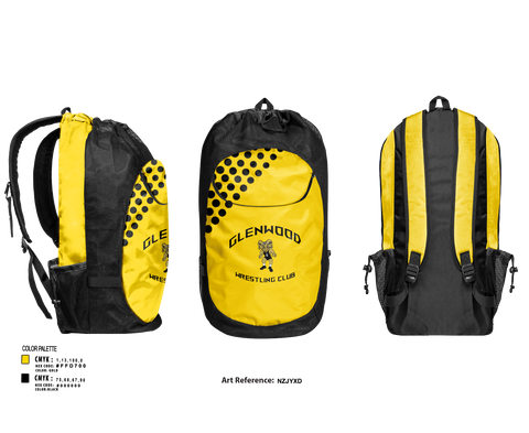 Gear Bag, Glenwood Wrestling Club, Wrestling, Teamtime, Team time, sublimation, custom sports apparel, team uniforms, spirit wear, spiritwear, sports uniforms, custom shirts, team store, custom team store, fundraiser sports, apparel fundraiser