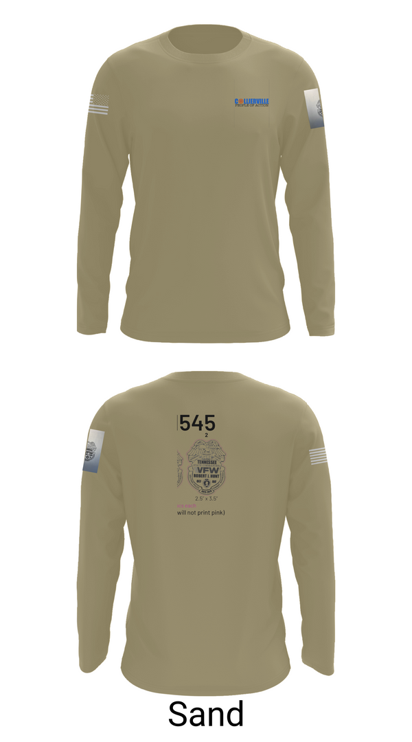 Long Sleeve Performance Shirt, TN VFW, Army, Teamtime, Team time, sublimation, custom sports apparel, team uniforms, spirit wear, spiritwear, sports uniforms, custom shirts, team store, custom team store, fundraiser sports, apparel fundraiser