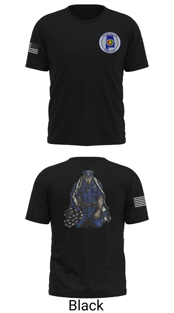 Short Sleeve Performance Shirt, Alabama Department of Corrections, Police, Teamtime, Team time, sublimation, custom sports apparel, team uniforms, spirit wear, spiritwear, sports uniforms, custom shirts, team store, custom team store, fundraiser sports, apparel fundraiser
