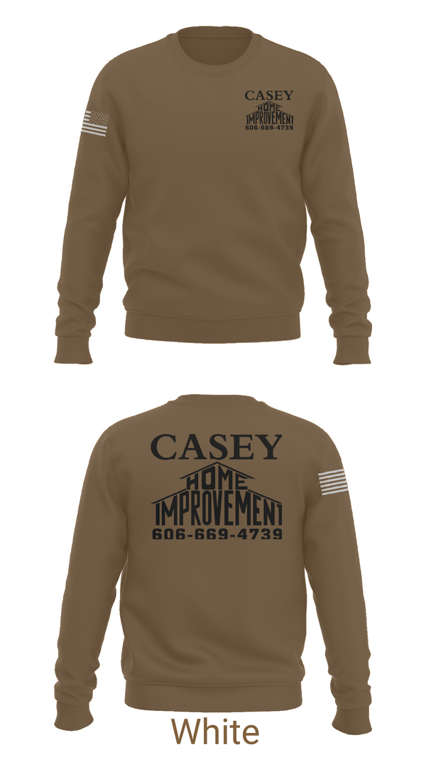 Crew Neck Sweatshirt, Casey home improvement, , Teamtime, Team time, sublimation, custom sports apparel, team uniforms, spirit wear, spiritwear, sports uniforms, custom shirts, team store, custom team store, fundraiser sports, apparel fundraiser
