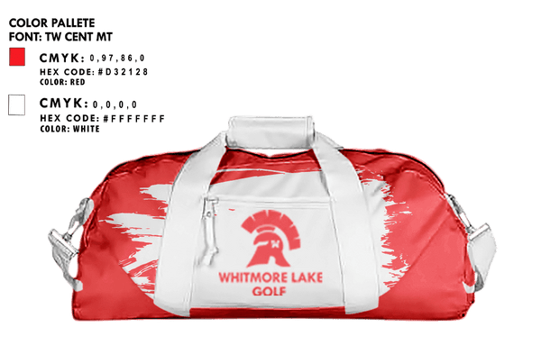 Duffle Bag, Whitmore Lake High School Golf, Golf, Teamtime, Team time, sublimation, custom sports apparel, team uniforms, spirit wear, spiritwear, sports uniforms, custom shirts, team store, custom team store, fundraiser sports, apparel fundraiser