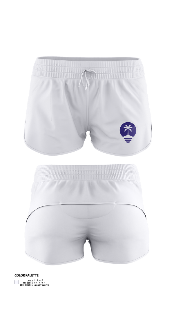 Womens Shorts, Lucky Palm Lighting, , Teamtime, Team time, sublimation, custom sports apparel, team uniforms, spirit wear, spiritwear, sports uniforms, custom shirts, team store, custom team store, fundraiser sports, apparel fundraiser