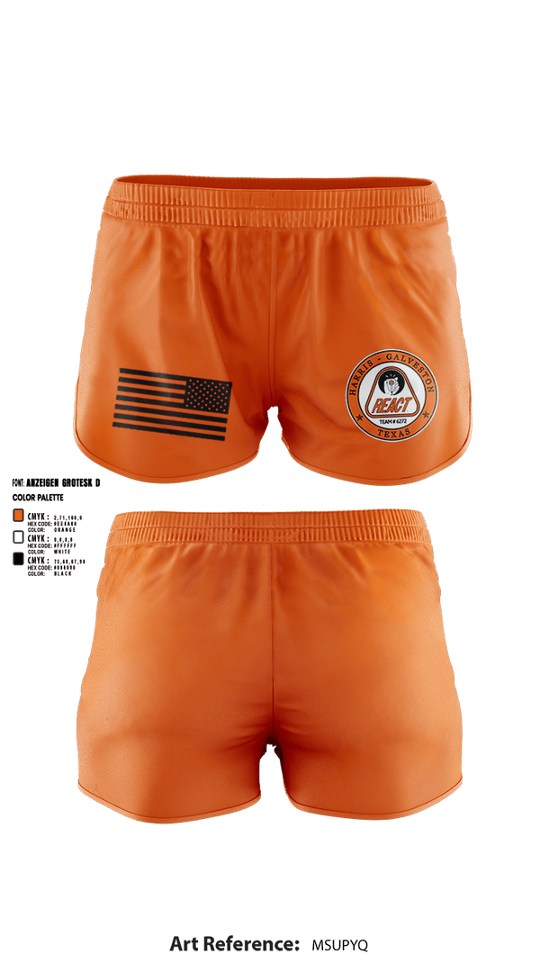 Ranger Panties, Harris/Galveston County REACT, , Teamtime, Team time, sublimation, custom sports apparel, team uniforms, spirit wear, spiritwear, sports uniforms, custom shirts, team store, custom team store, fundraiser sports, apparel fundraiser
