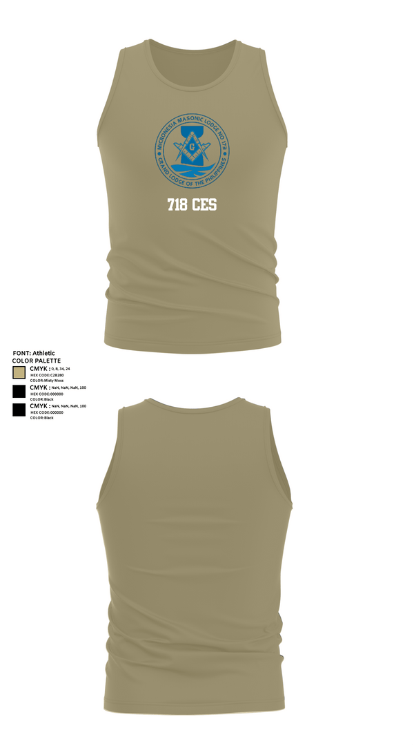 Tank Top, 718 CES, Air Force, Teamtime, Team time, sublimation, custom sports apparel, team uniforms, spirit wear, spiritwear, sports uniforms, custom shirts, team store, custom team store, fundraiser sports, apparel fundraiser