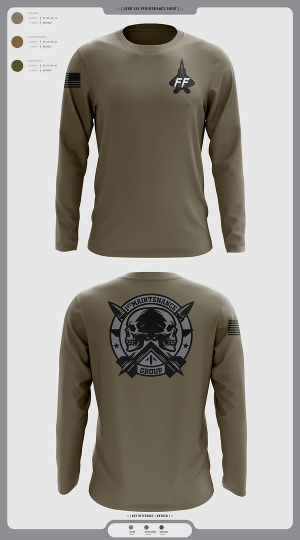 Long Sleeve Performance Shirt, 1 mxg, Air Force, Teamtime, Team time, sublimation, custom sports apparel, team uniforms, spirit wear, spiritwear, sports uniforms, custom shirts, team store, custom team store, fundraiser sports, apparel fundraiser